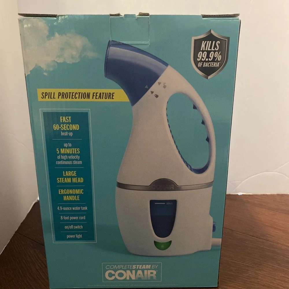 Conair Complete Steam Hand Held Travel Garment Fabric Steamer 60 second Heat Up